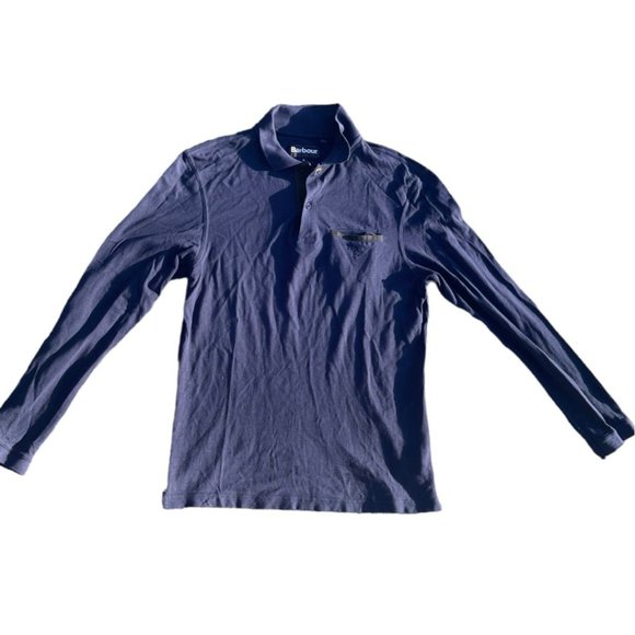 Barbour Mens Long Sleeve Polo - Picture 3 of 7